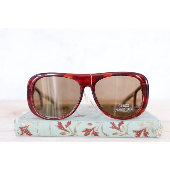 Vintage 1980s Foster Grant Sunglasses NOS Korea Grandpacore No side Shields - Picture 1 of 10